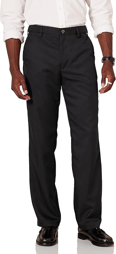 Mens Classic Fit Adjustable Waist Suit Pants