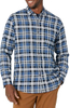 Mens Slim Fit Business Casual Flannel Shirt