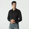 Solid Color Business Casual Mens Shirt