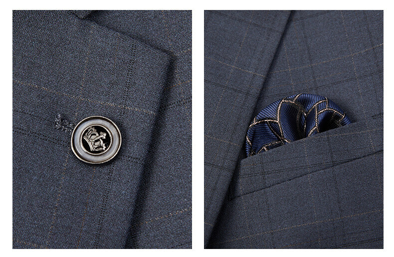 Mens Plaid Business Suit (5)