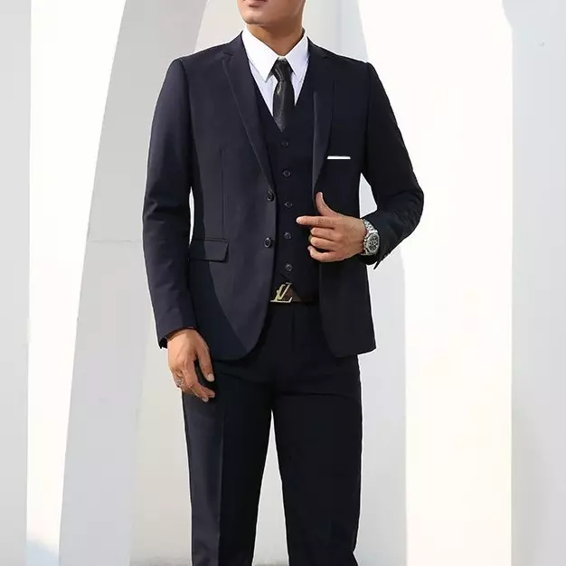 Mens Slim Fit Three Piece Suit