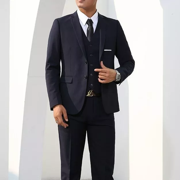 Mens Slim Fit Three Piece Suit