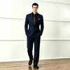 British Style Mens Striped Formal Suit