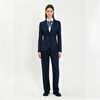 Womens Royal Blue Houndstooth Formal Blazer Suit