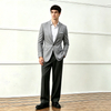 Men's Single-Breasted Business Blazer