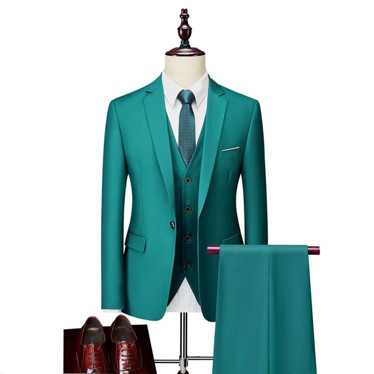 Custom-Made Business Formal Three-Piece Suit (6)