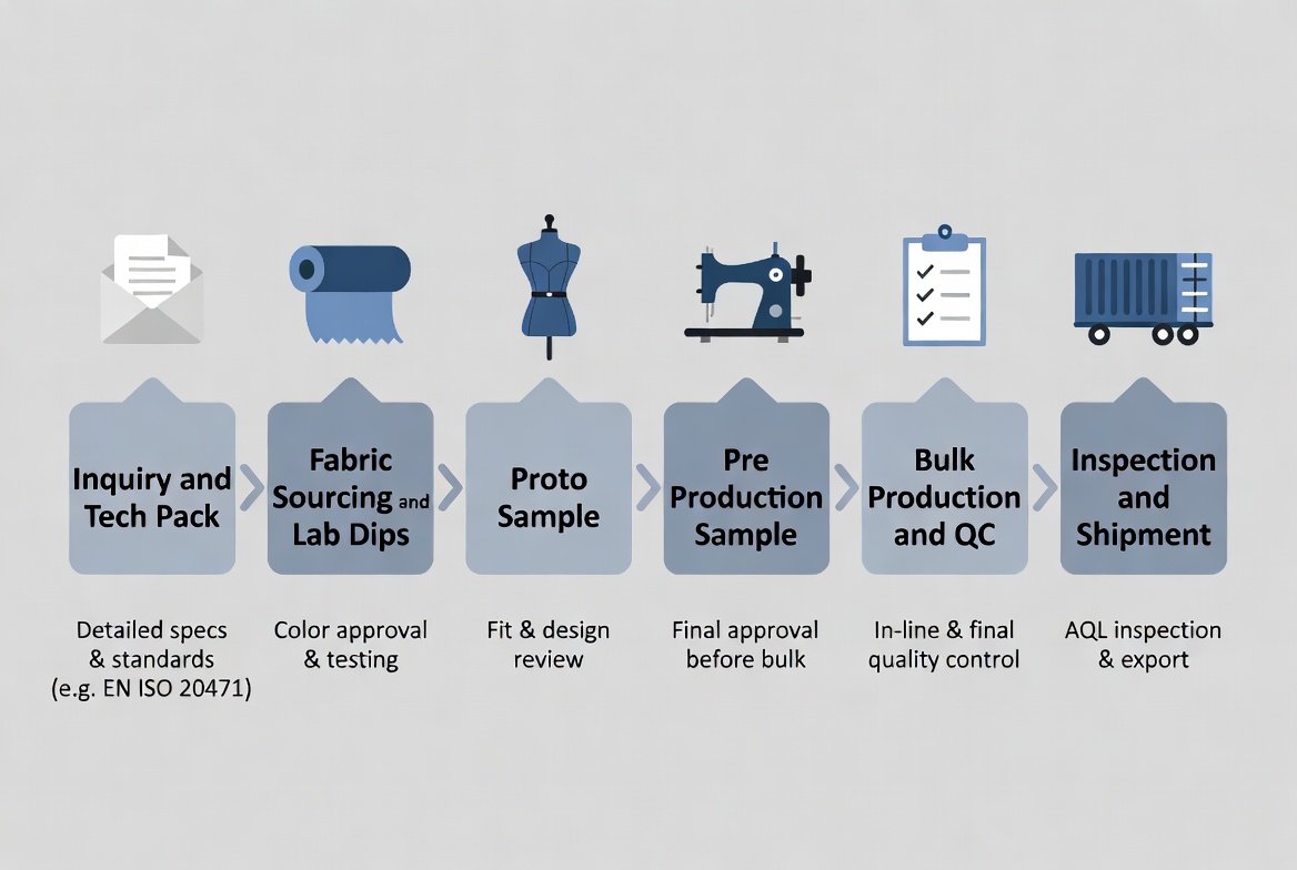 OEM Workwear Project Workflow