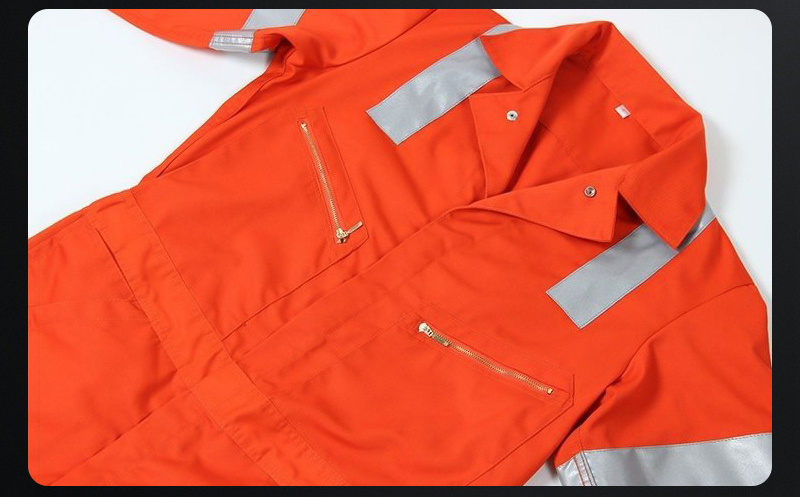 Mens Breathable Cotton Reflective Work Coveralls (2)