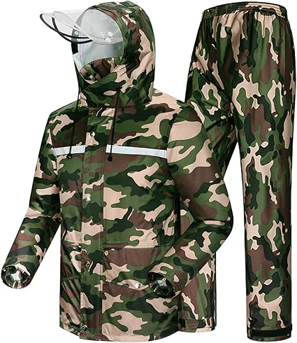 Unisex Reflective Waterproof Windproof Rain Suit (1)