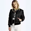 Women's Solid Zip Up Spring Autumn Jacket