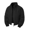 Mens Warm Winter Stand Collar Cotton Jacket