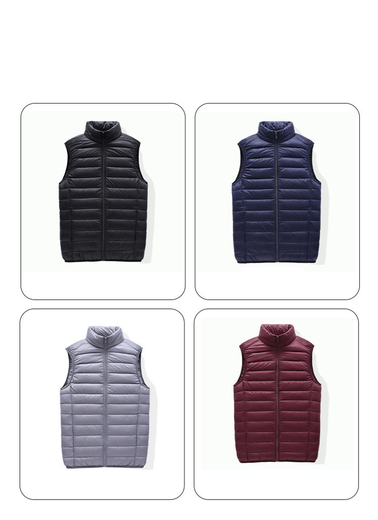 Mens Winter Fleece Lined Stand Collar Gilet (2)