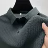 Mens Slim Solid Business Summer Polo Shirt