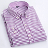 Long-Sleeve Casual Relaxed-Fit Checked Shirt