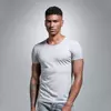 Mens White Slim Fit Basic Summer T-Shirt