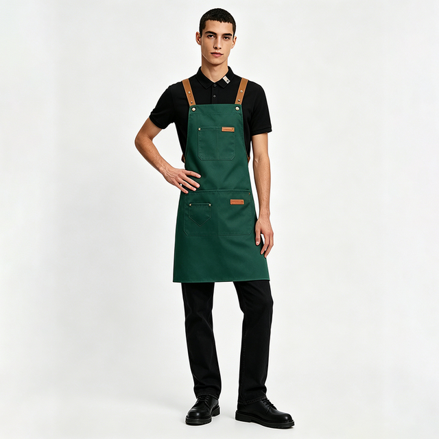 Unisex Waterproof Oil Resistant Printed Satin Apron