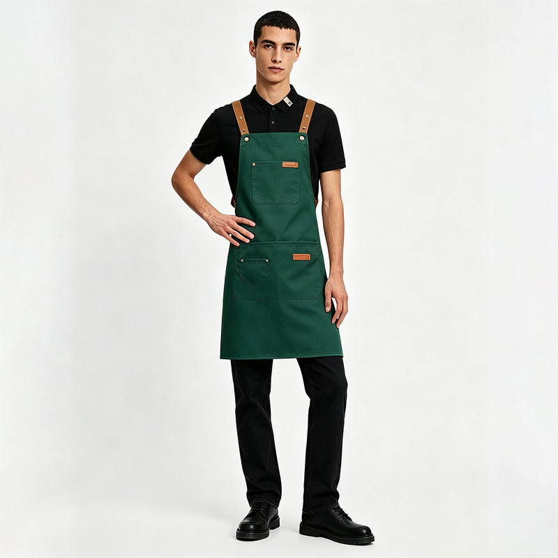 Unisex Waterproof Oil Resistant Printed Satin Apron