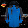 Parka aislante impermeable con capucha personalizada para hombre