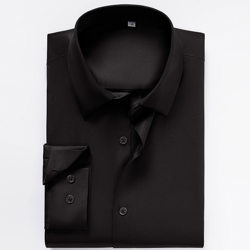 Mens Satin Silk Non Iron Business Dress Shirt (20)