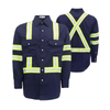Mens Durable Hi Vis Reflective Polyester Workwear
