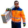 Mens Reflective Hi Vis Construction Work Jacket