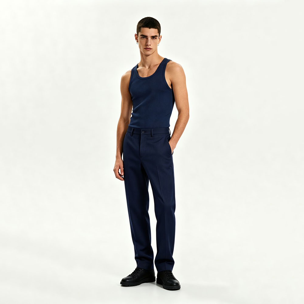 High Waist Straight Leg Business Casual Trousers