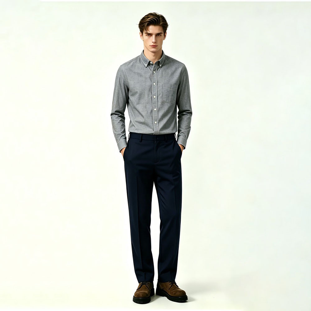 Classic Oxford Long Sleeve Mens Shirt