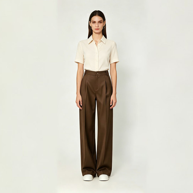 Women's Pleated Trousers