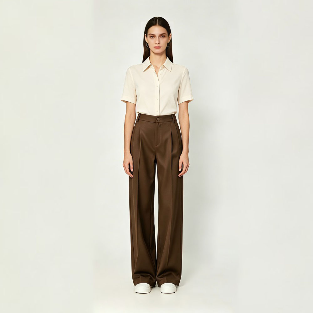 Women's Pleated Trousers