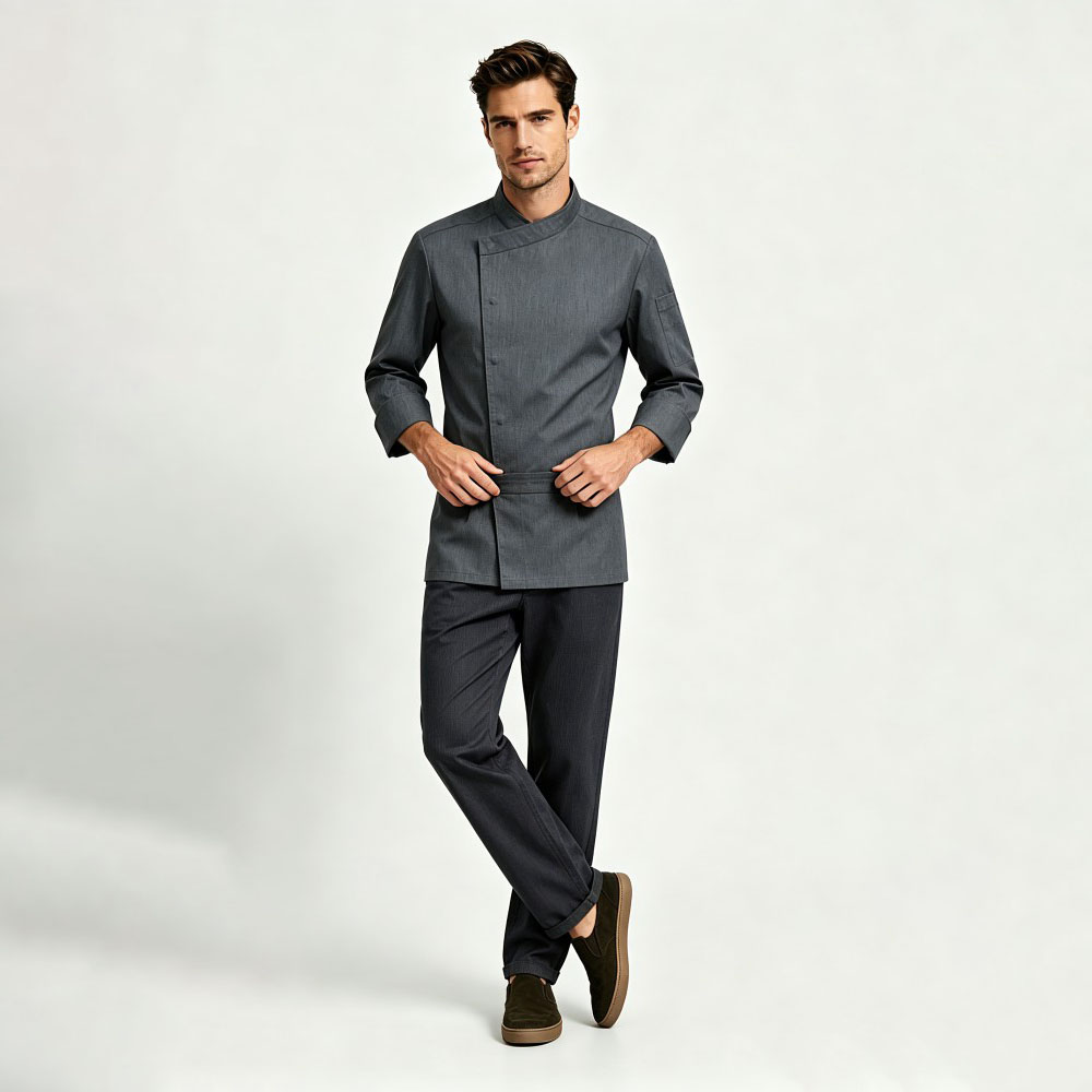 Unisex Plus Size Autumn Winter Chef Uniform