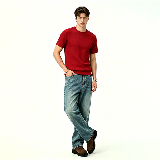 Mens Custom Logo Workwear Cotton T Shirt