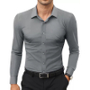 Mens Long Sleeve Comfort Stretch Work Shirt