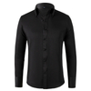 Mens Long Sleeve Slim Fit Smart Casual Shirt