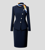 Navy Blue Flight Attendant Professional Suit Workwear