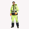 Green Reflective Warm Padded Work Jacket