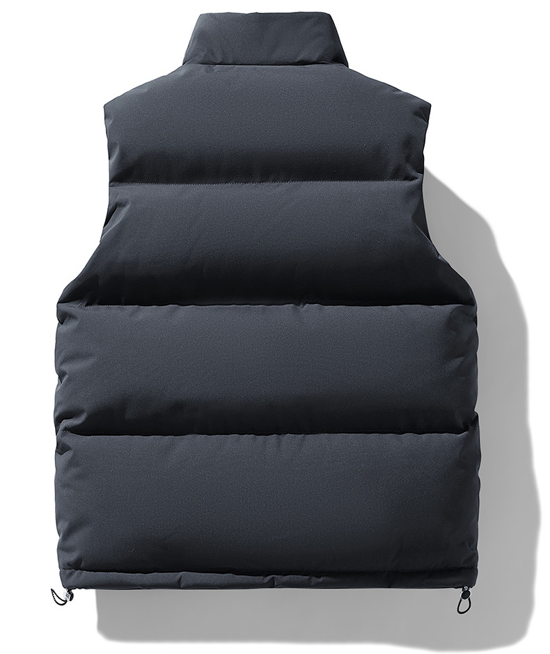Stand-Up Collar Sleeveless Thermal Vest (11)