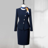Navy Blue Flight Attendant Professional Suit Workwear