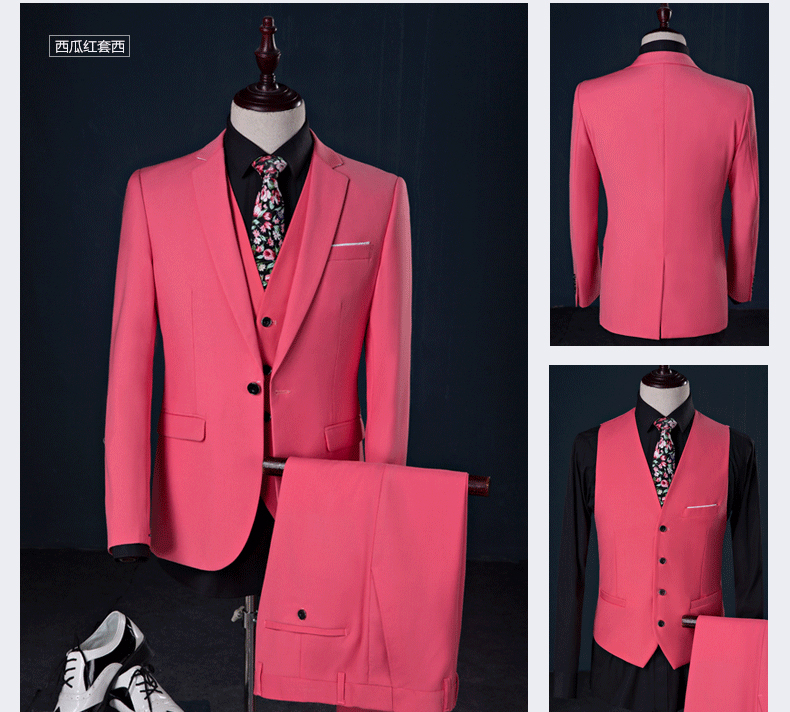 Men's Fashion Business 3 Piece Suit Set (33)