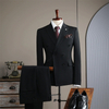Double-Breasted Pinstripe Blazer