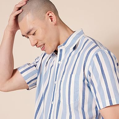 Classic Mens Short Sleeve Poplin Shirt Regular Fit (6)