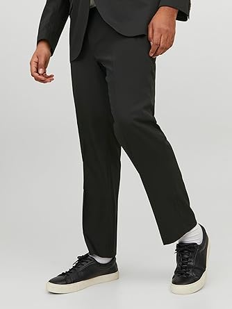Mens Flat Front Dress Pants Formal Work Trousers (2)