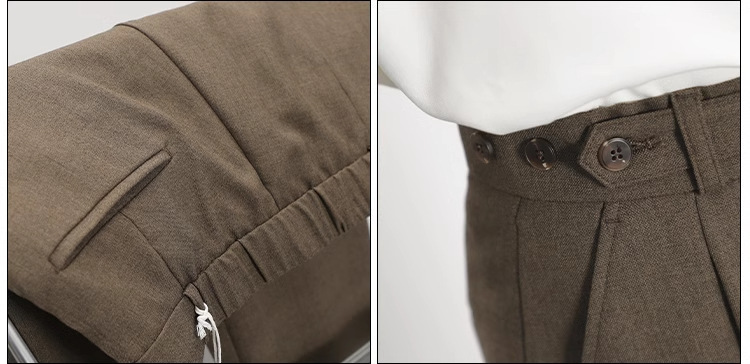 Premium Drape Pleated Retro Dress Pants (1)