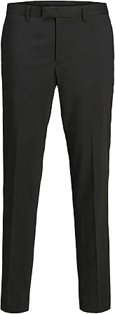 Mens Flat Front Dress Pants Formal Work Trousers