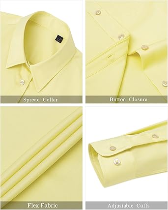 Womens Easy Iron Business Casual Lapel Shirt (23)