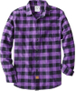 100% Cotton Plaid Long Sleeve Casual Shirt