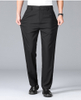 Summer Linen Semi Elastic Waist Casual Dress Pants