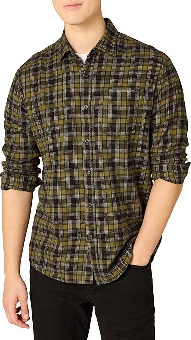 Classic Long Sleeve Flannel Shirt for Men (11)