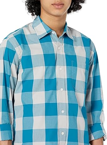 Mens Regular Fit Long Sleeve Business Poplin Shirt (1)