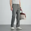 Spring Stretch Flat Front Casual Dress Pants