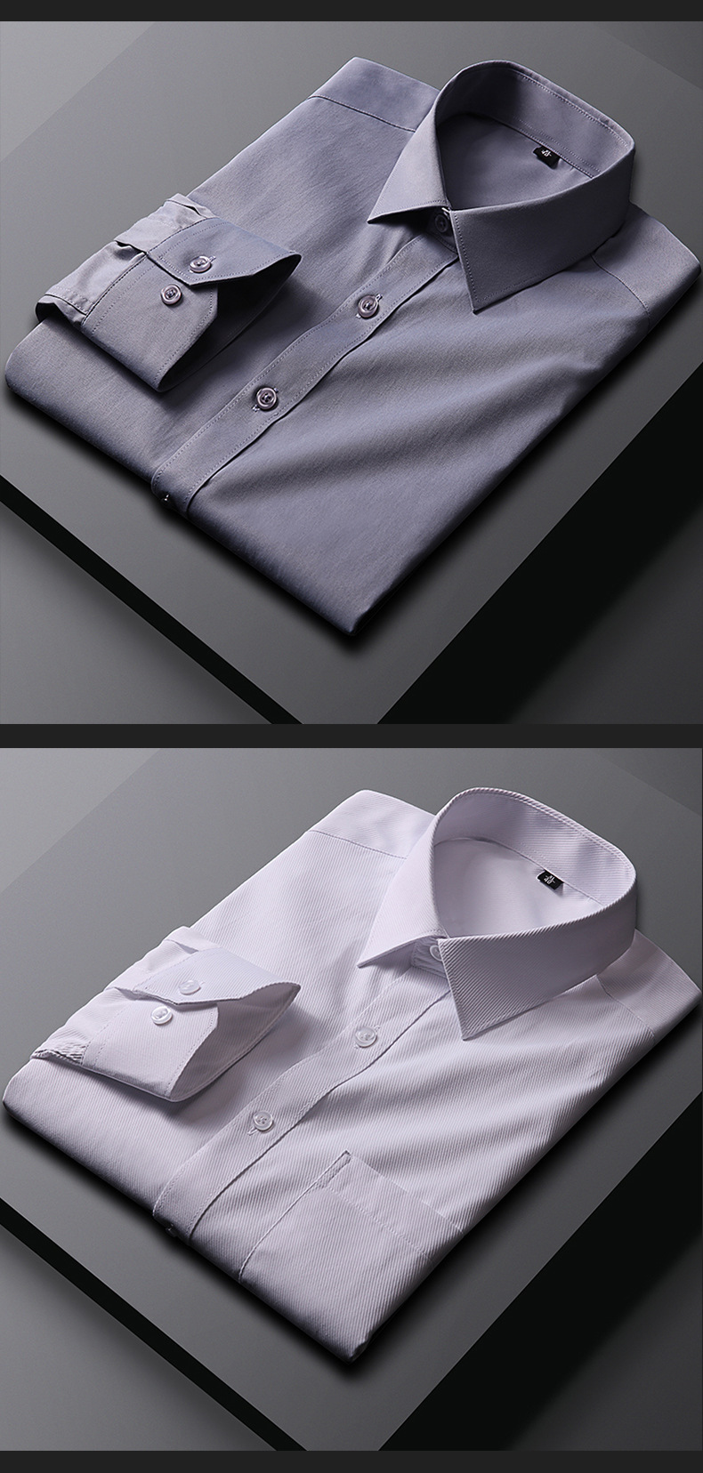 Non Iron Solid Business Work Wear Shirt (3)
